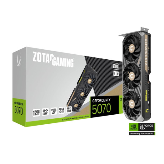 GPU - ZOTAC GAMING GeForce RTX 5070 SOLID OC - ZT-B50700J-10P